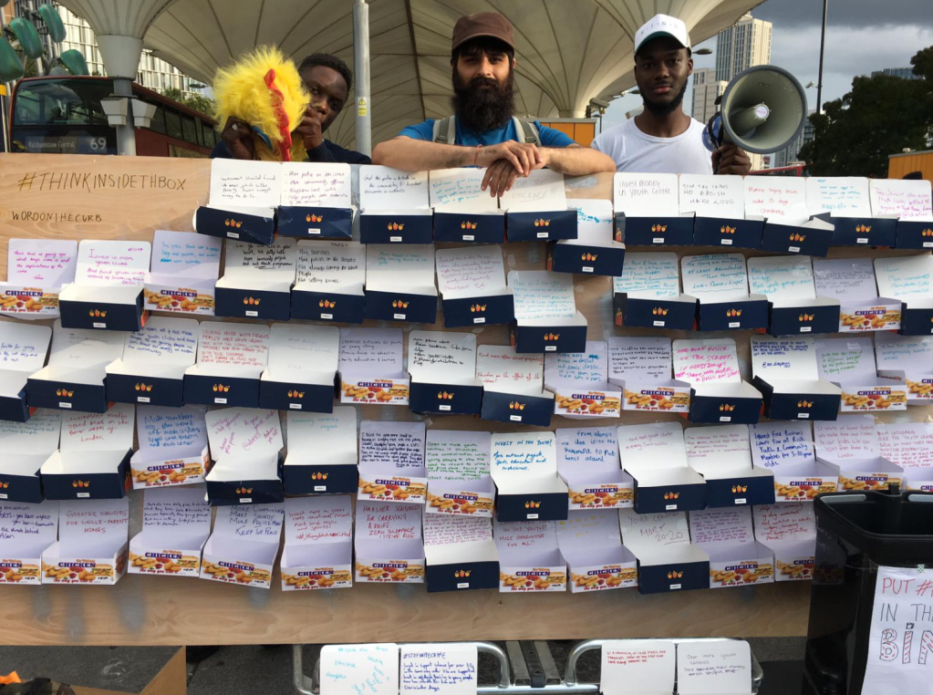 word on the curb chicken boxes