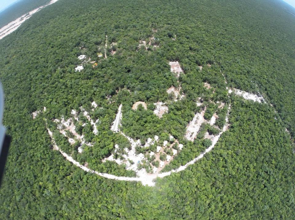 Aerial shot of Ozen's resort