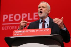 Jeremy Corbyn giving Labour Conference speech 2019