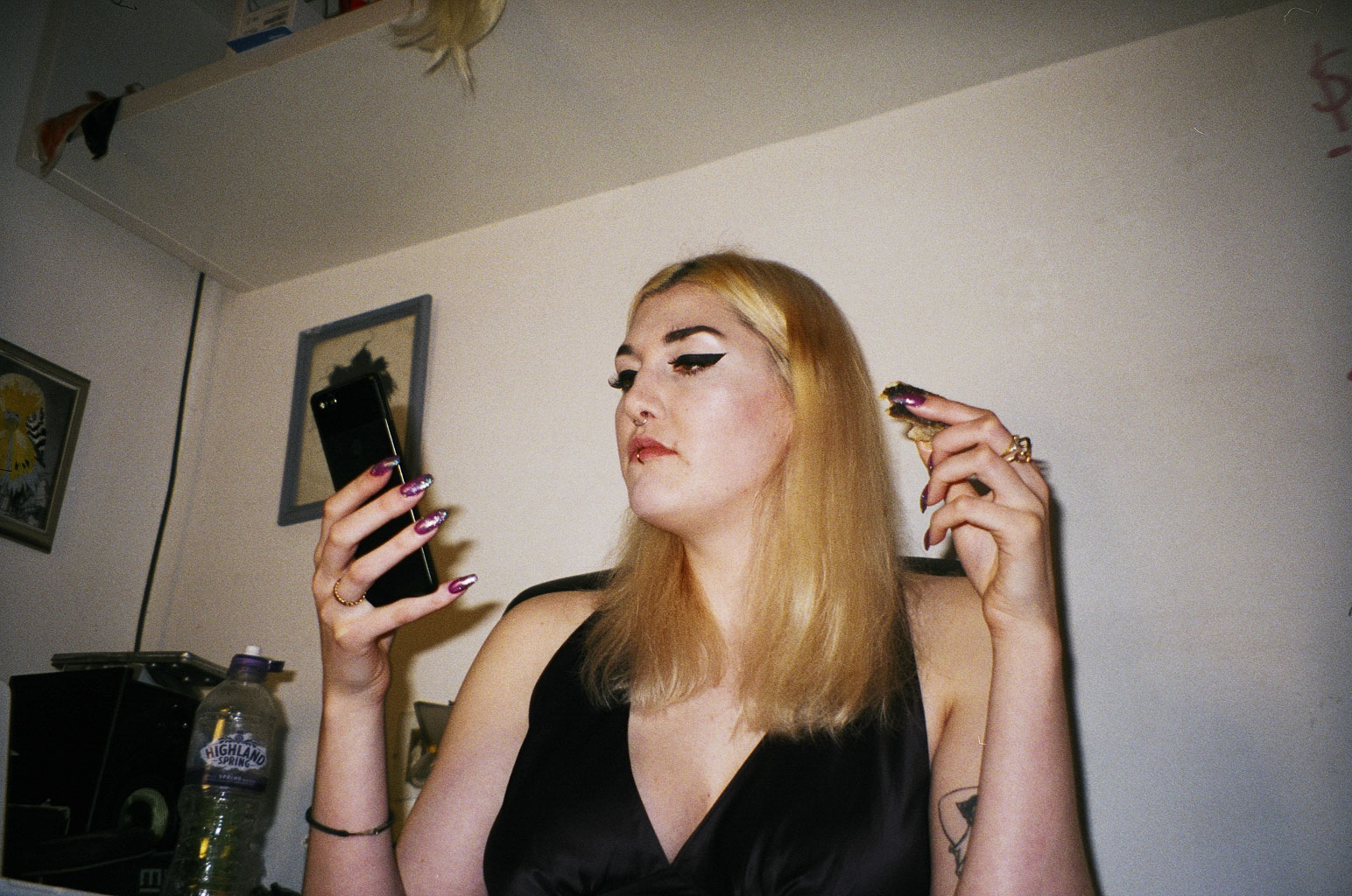 Girl with iPhone by Emily Bowler