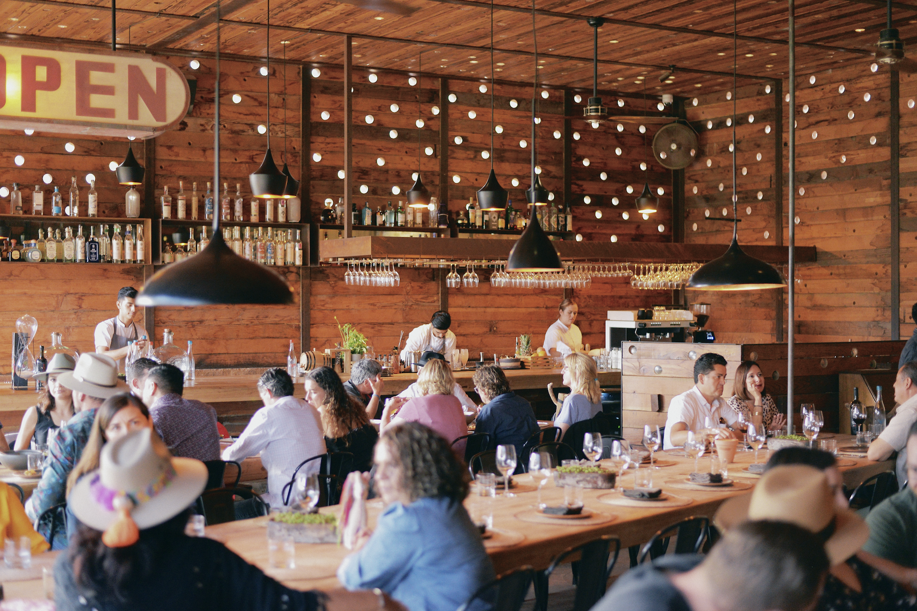Restaurante Fauna, en el Valle de Guadalupe