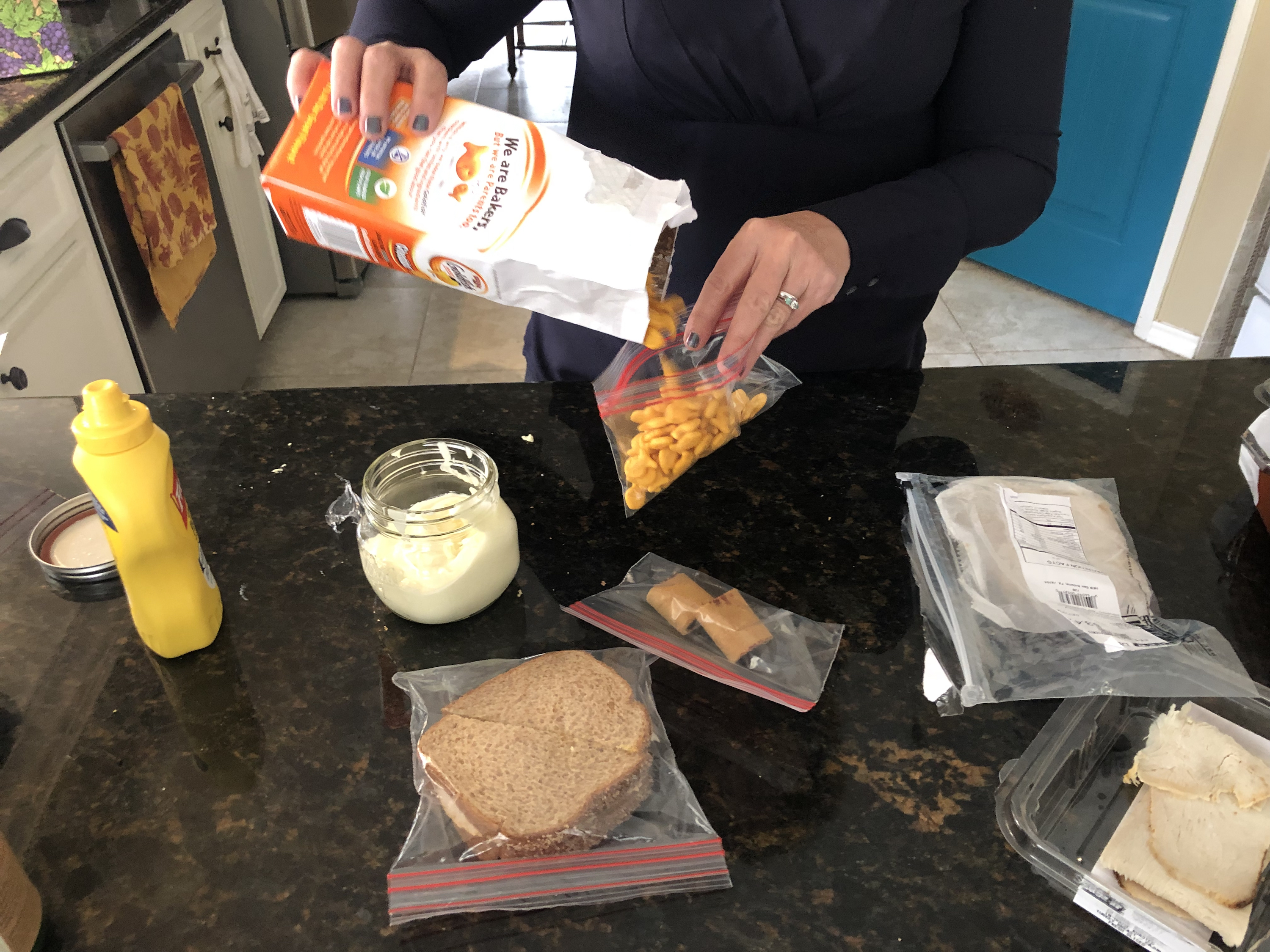 Goldfish in a baggie