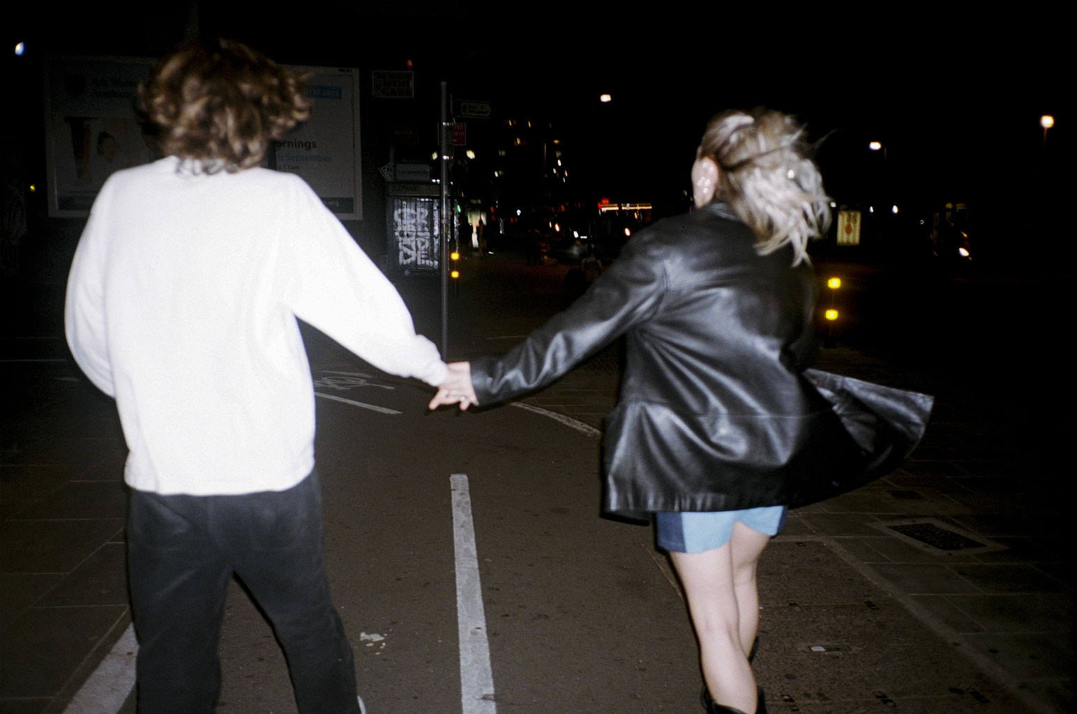 couple holding hands