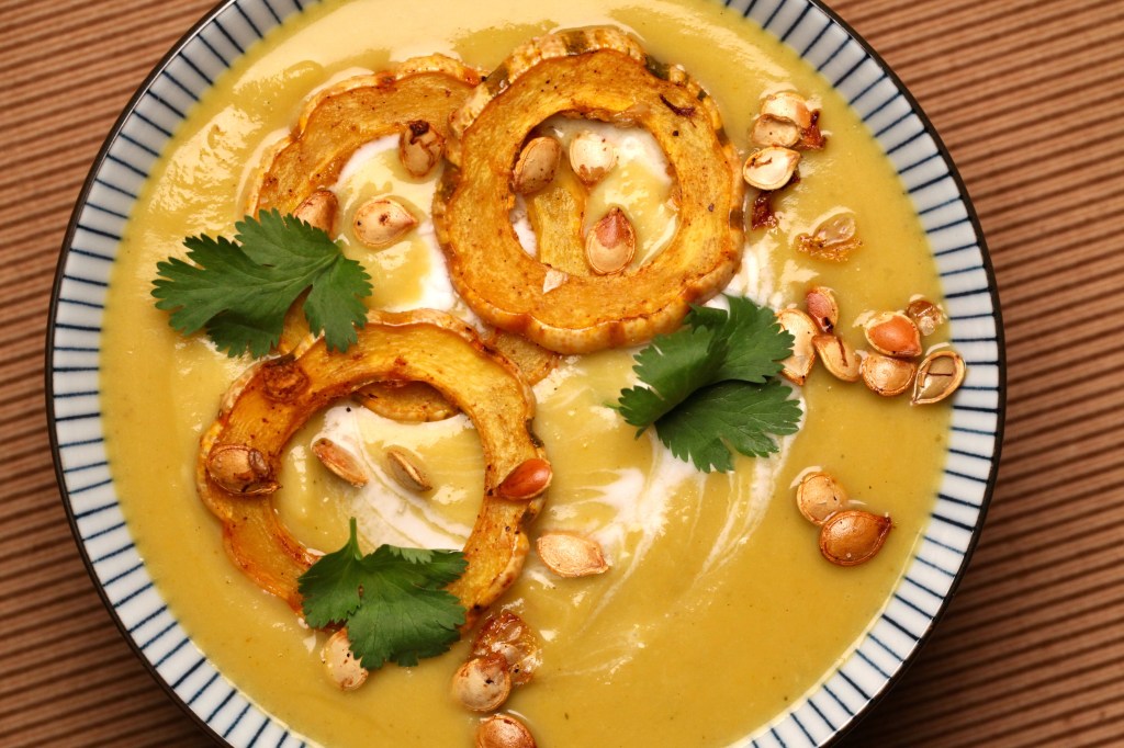 Zuppa vegana zucca e cocco