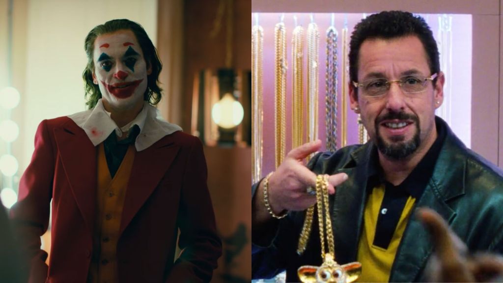 composite-2020-oscar-nominations-showing-joaquin-phoenix-in-joker-and-snub-adam-sandler-uncut-gems