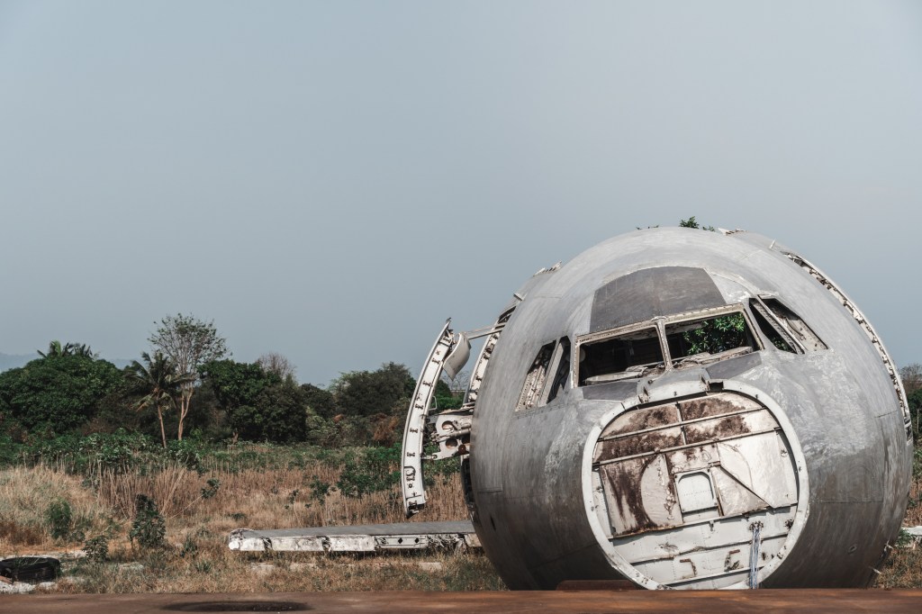 plane crash fuselage
