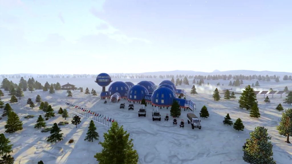 Concept art of the Snowflake station. Image: Arctic MIPT