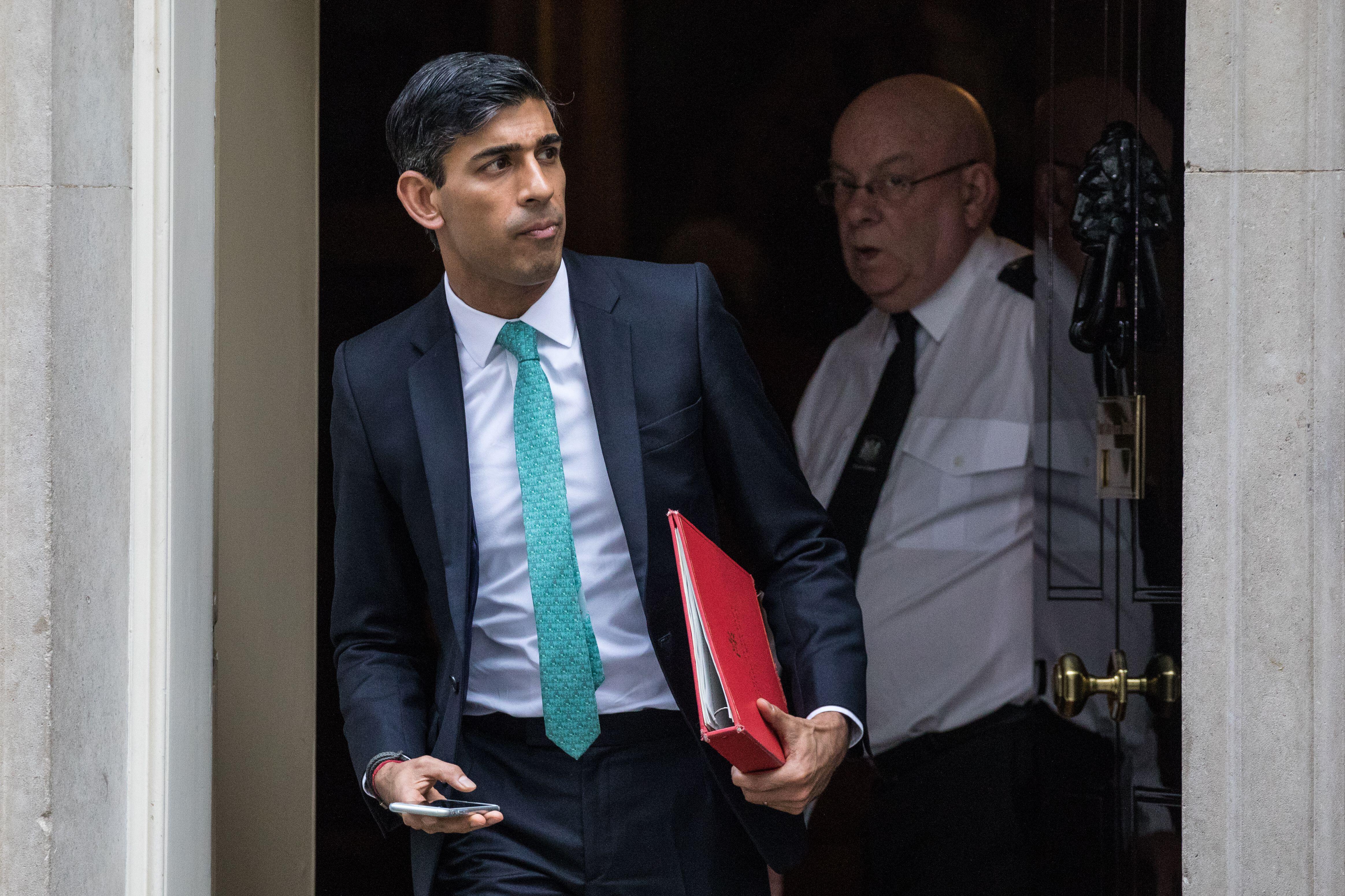 Rishi Sunak leaving Downing St