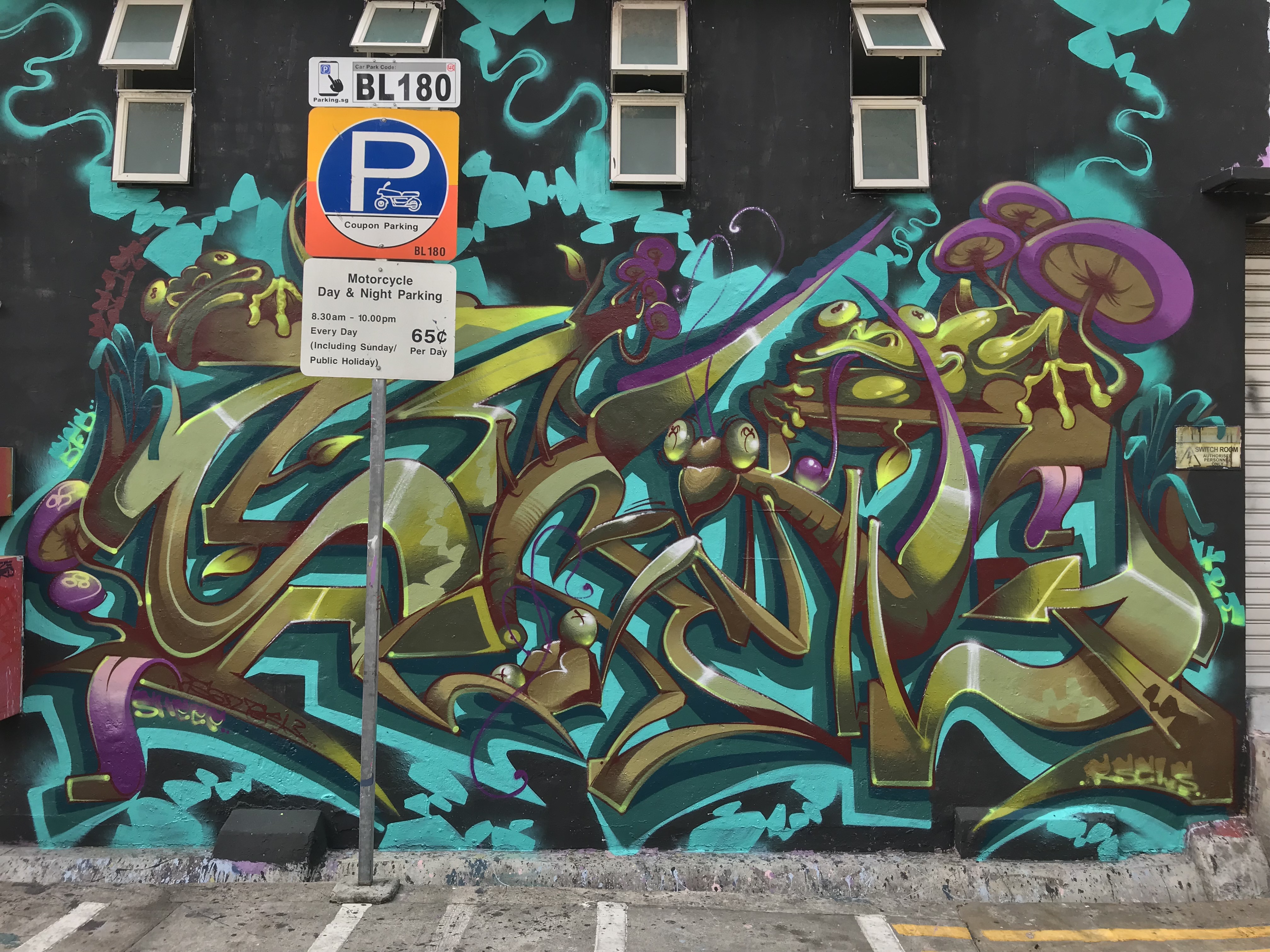 Vice Radar, On Our Radar, VICE, VICE Asia, Singapore, Song, RSCLS, Graffiti, Art, Vandalism, Caning, Caned, Corporal Punishment, Statement, Spray Paint, Art works, Paint, Arab Street, Singapore Art Scene, Balloon Font, Font, Throw Ups, Sketching, Tra