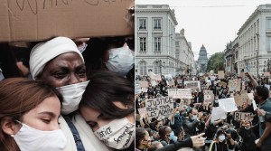 Black lives matter manifestation Bruxelles Belgique