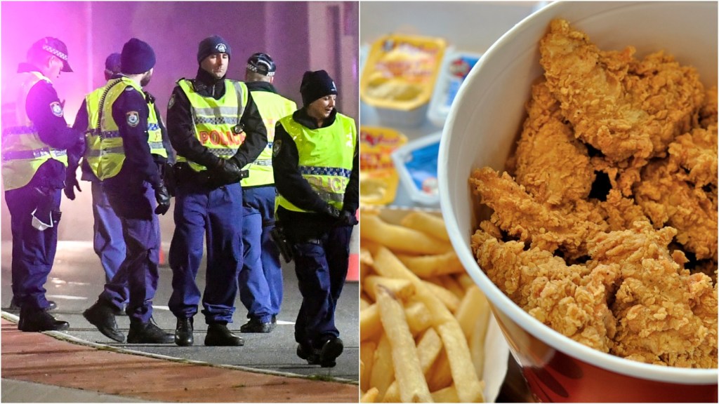 Polisi Victoria dan seember ayam KFC