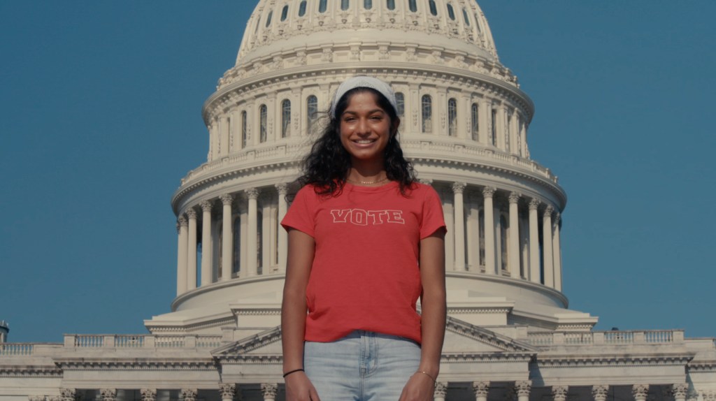 Anoushka Chandler, 17, is lobbying Congress for voting rights protections, from her parent's house in Maryland.