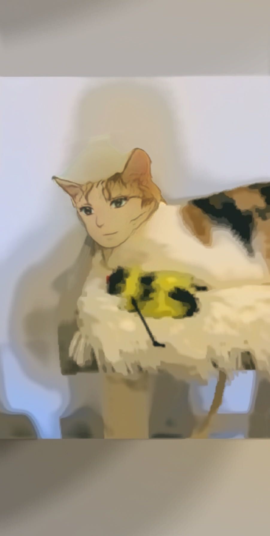 My cat, as an anime character.