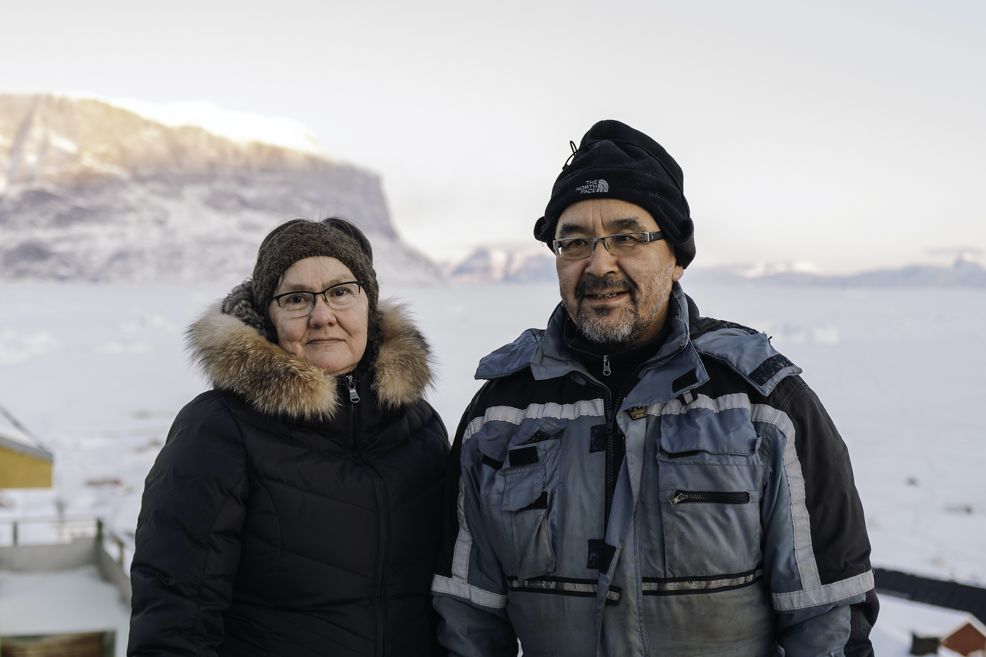 Marna and Mikkel Møller in Uummannaq in March 2020
