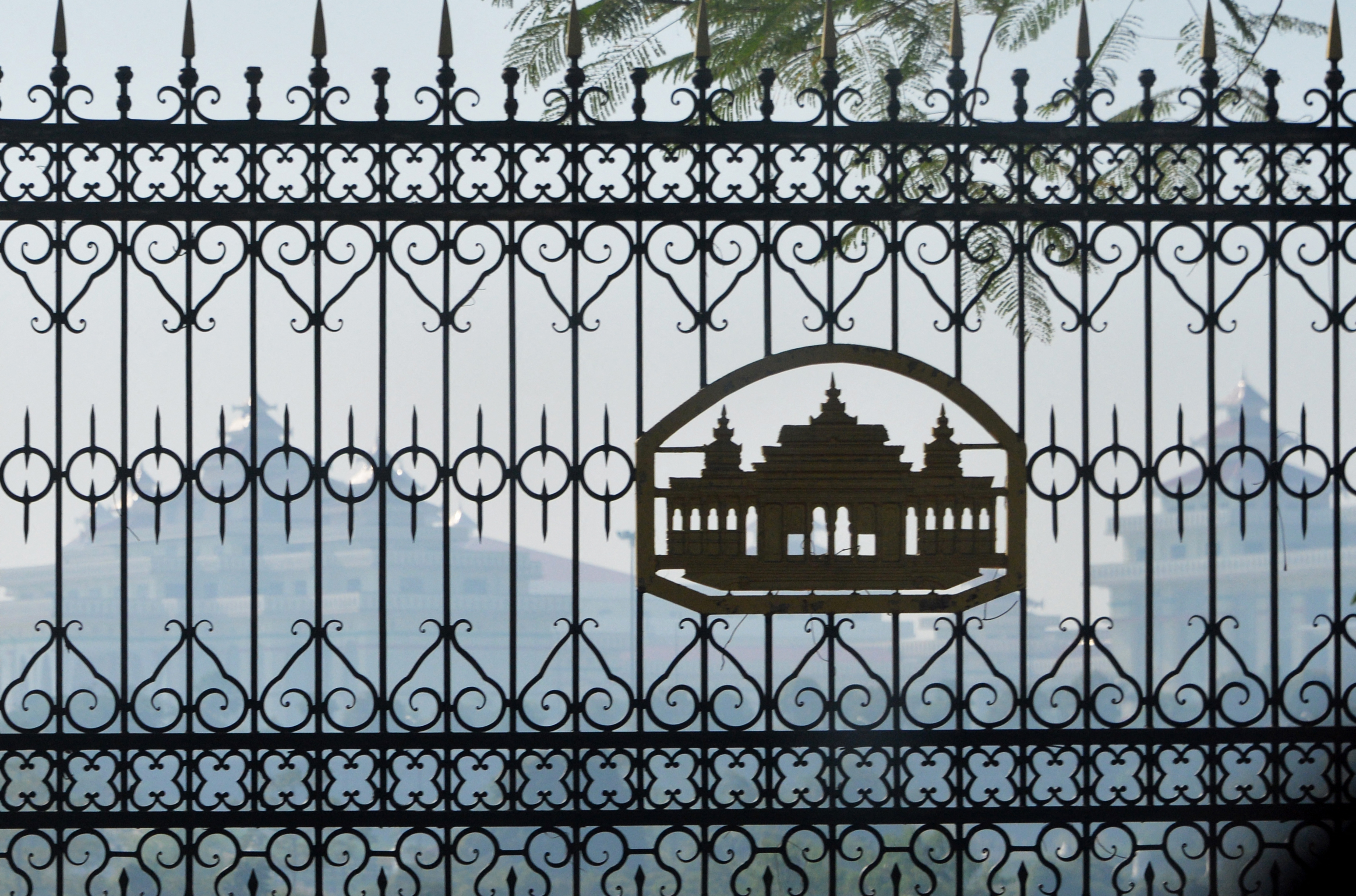 The Parliament building in Naypyitaw. PHOTO: AFP