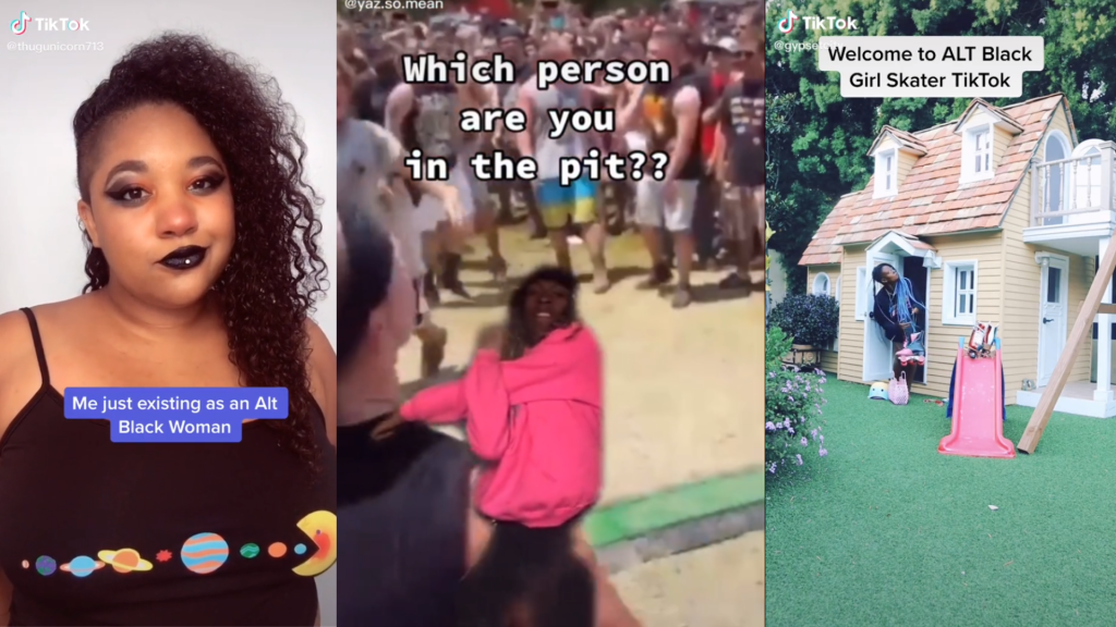Three tiktoks from three different alternative black women.