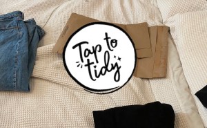 Imagen de la tendencia Tap to Tidy en Instagram