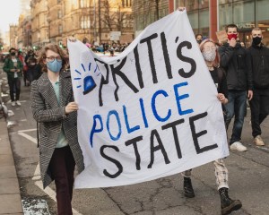 Police, Crime and Sentencing Bill protest