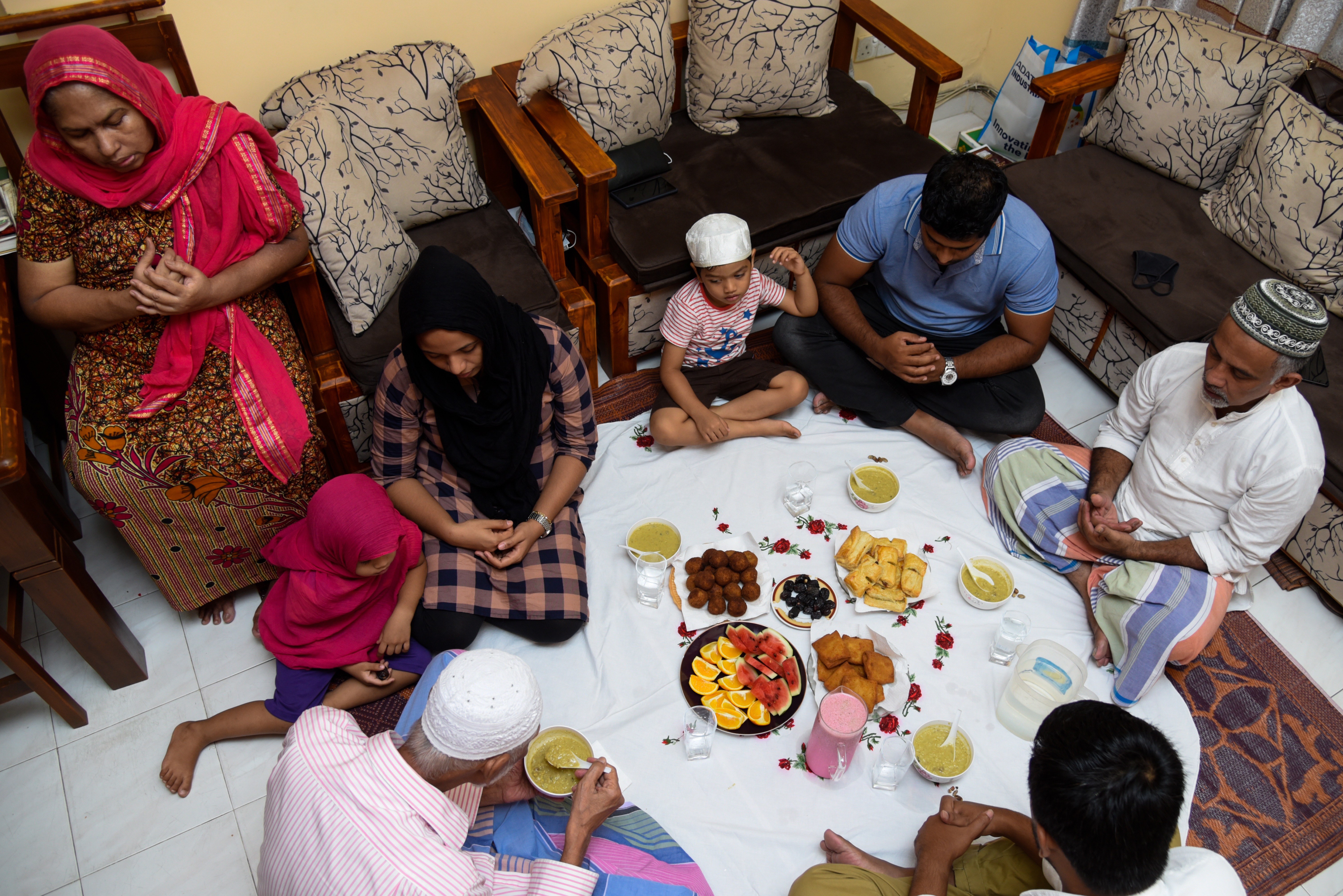 A celebrates iftar in Colombo, Sri Lanka. Photo: Akila Jayawardana/NurPhoto via Getty Images