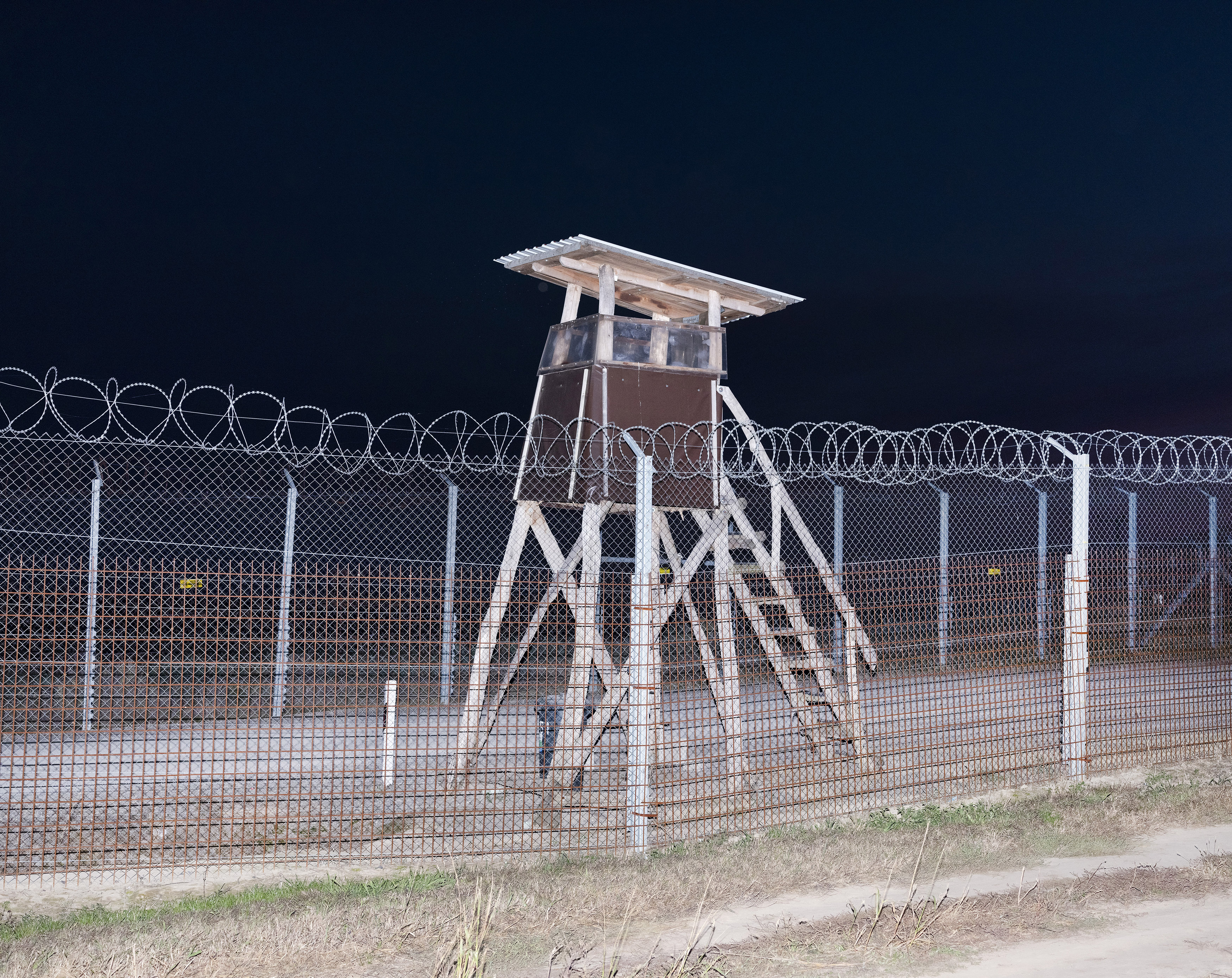 Rafal Milach's photo of the border fence at between Hungary and Serbia