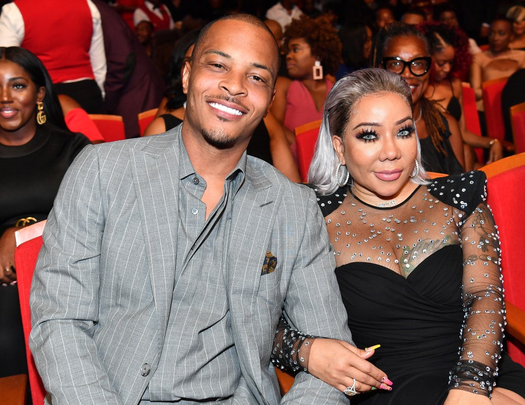 T.I. and Tameka "Tiny" Harris attend 2019 Black Music Honors at Cobb Energy Performing Arts Centre on September 05, 2019 in Atlanta, Georgia.