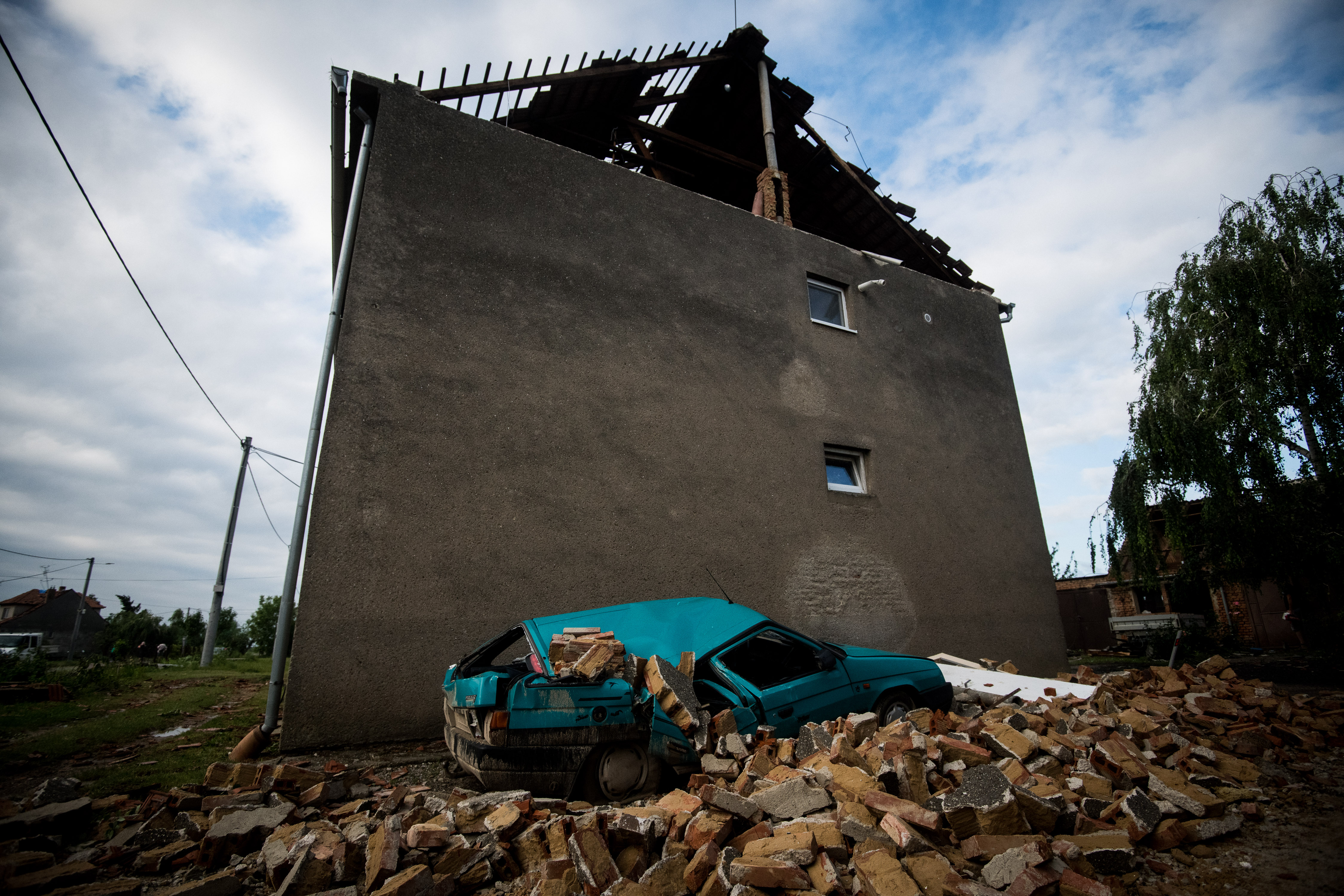 The tornado left a trail of destruction in its wake. Photo: Robert Barca/Getty Images
