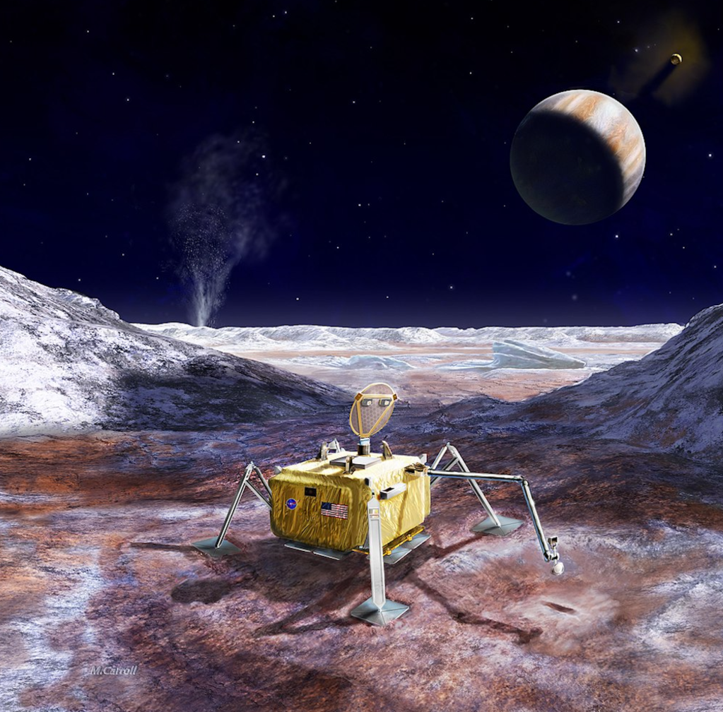 Signs of life on Europa would be most accessible in the fallout of landslides or fresh craters, suggest a new study.
