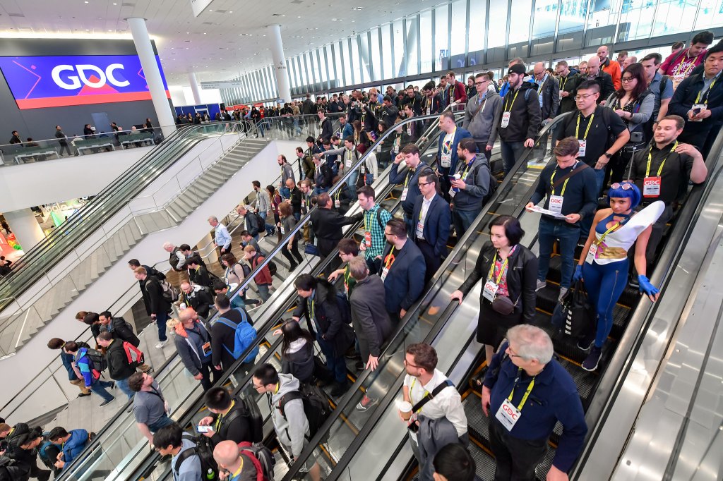 Developers attending the 2019 Game Developers Conference.