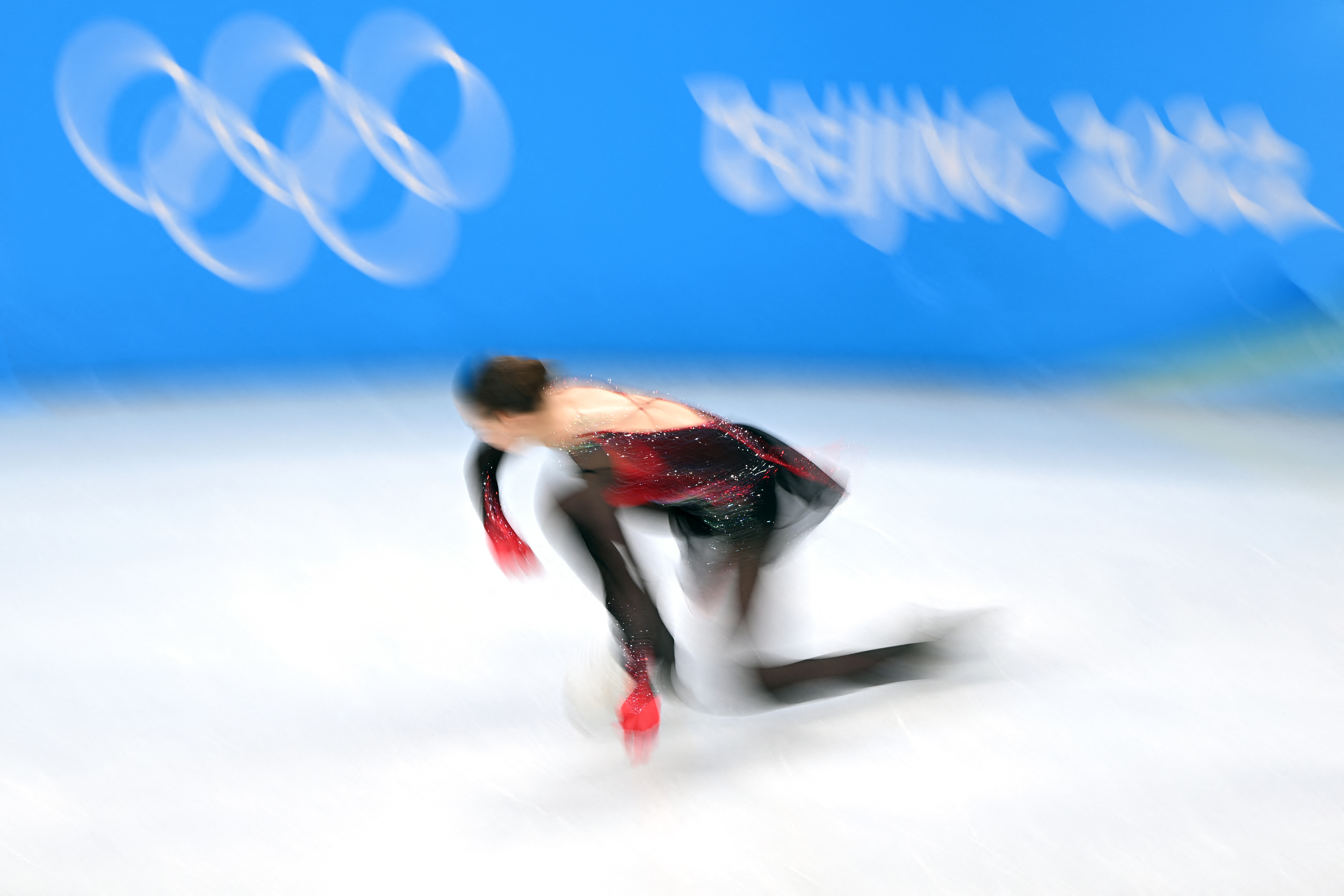 Once the gold medal favorite, 15-year-old Kamila Valieva faltered and did not medal. Photo: Kirill KUDRYAVTSEV / AFP