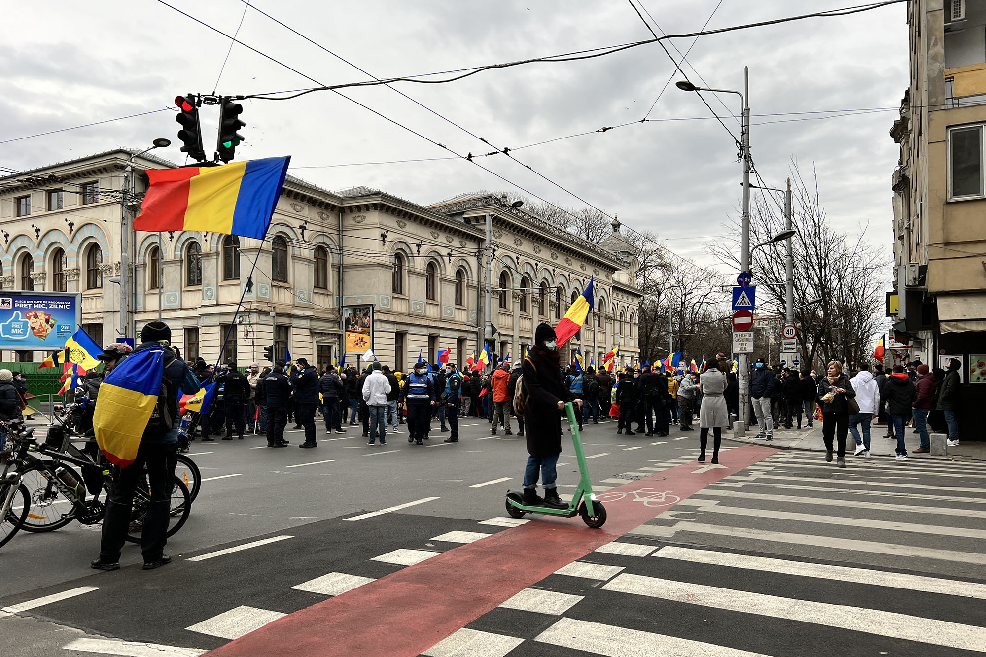 protest aur blocaj cismigiu