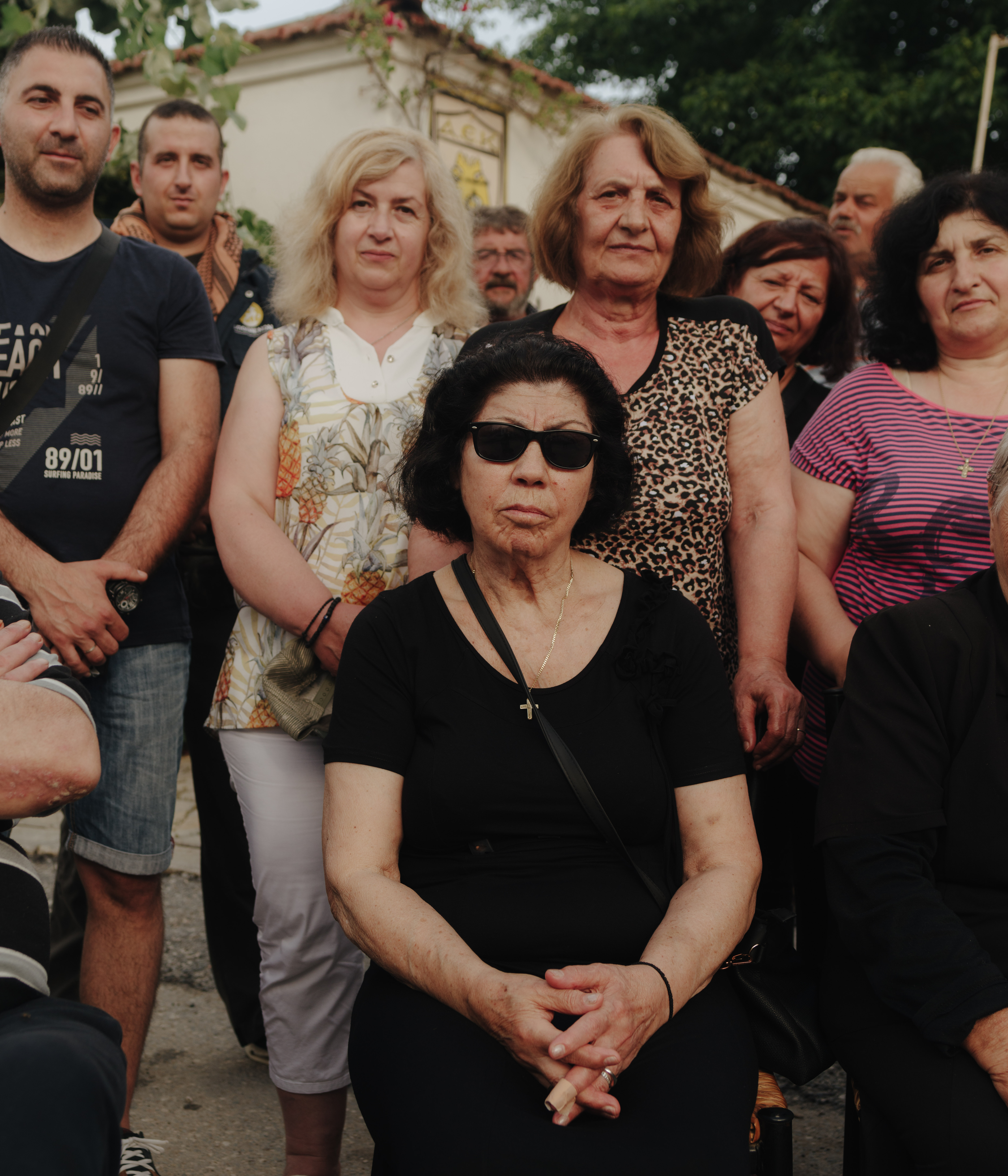 The last residents of Anargyroi, Northern Greece, a coal plant town standing outside