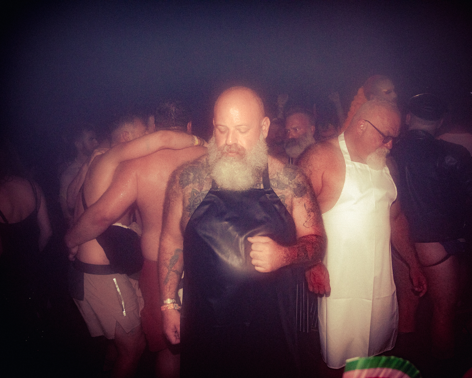 Sweaty crowds and performers at Glastonbury's NYC Downlow