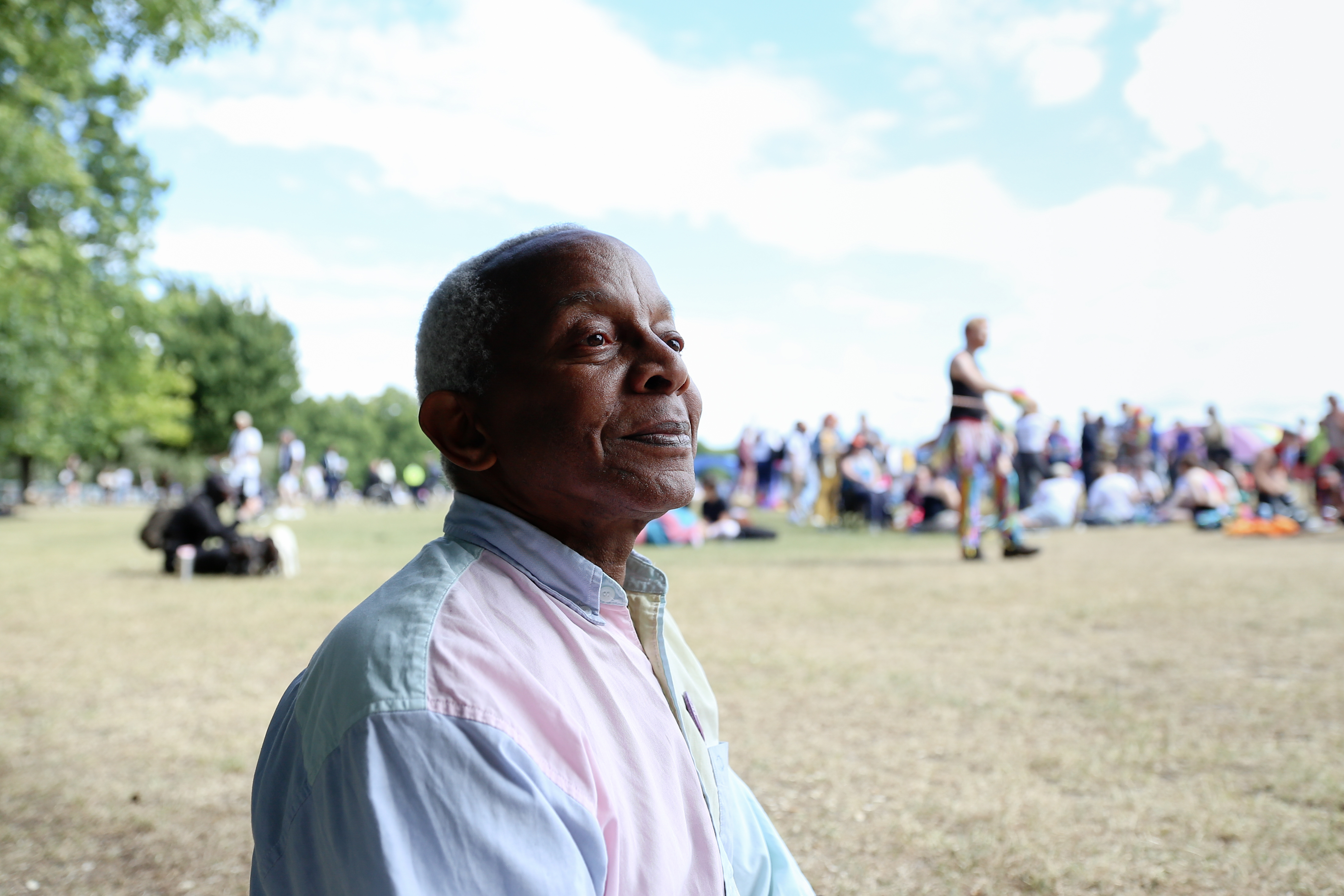 Gay Liberation Front member Ted Brown at 50th anniversary of Pride in London