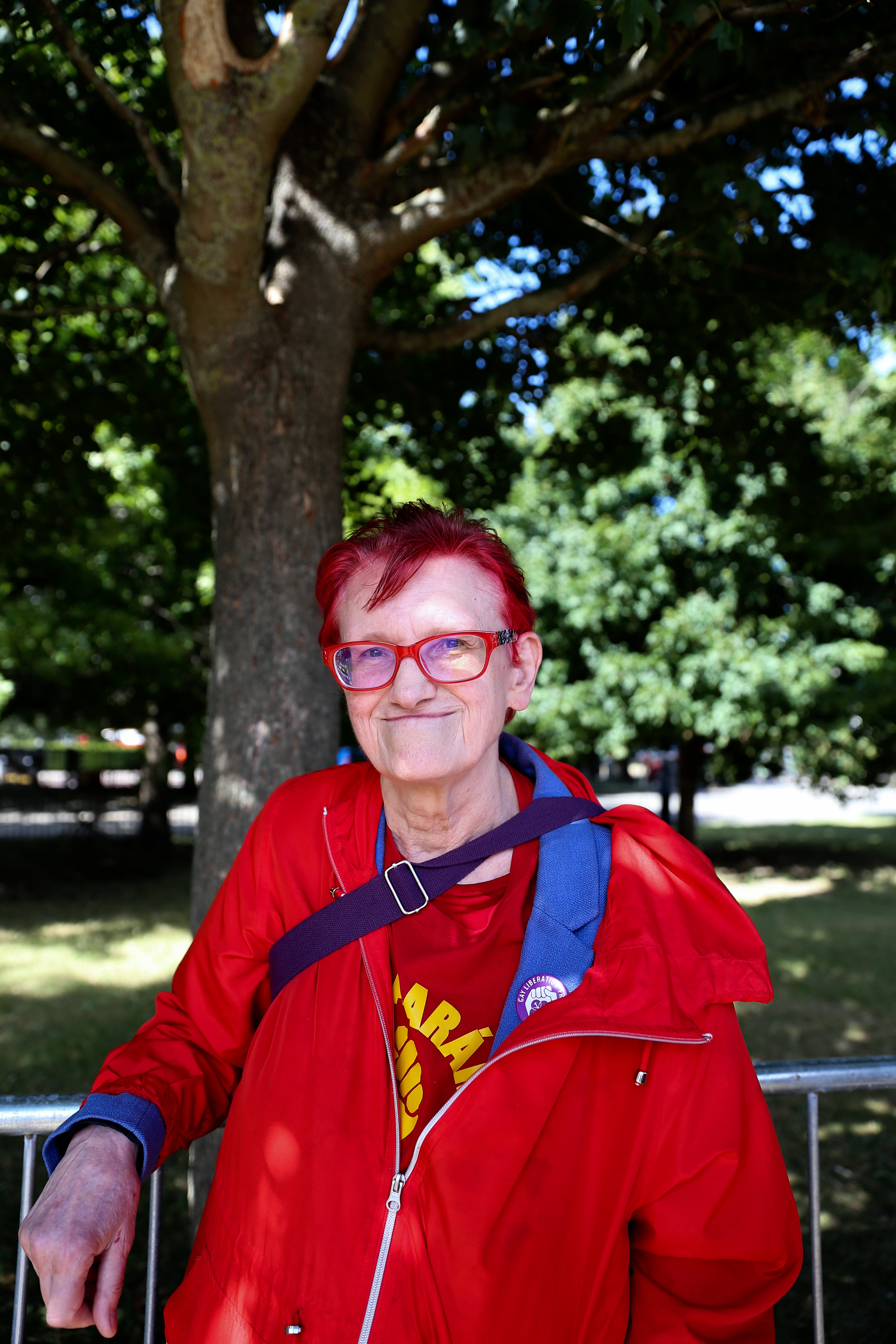 Gay Liberation Front member Nettie Pollard at 50th anniversary of Pride in London