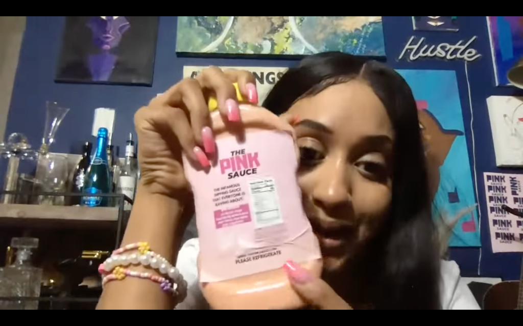 A screenshot from Chef Pii's YouTube live.