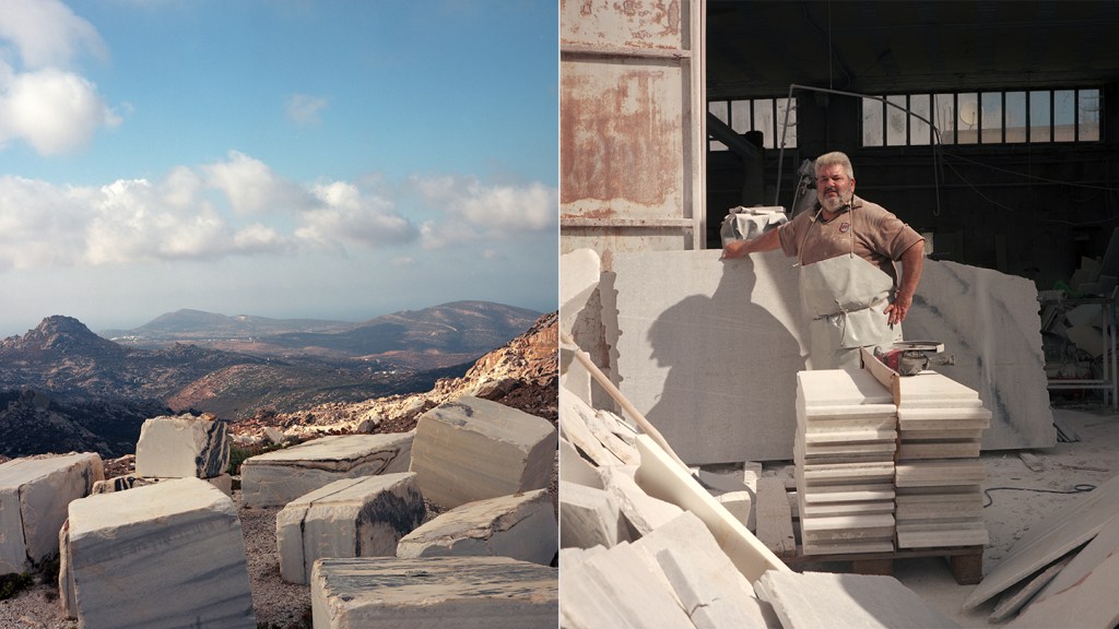 naxos griekenland marbre photos