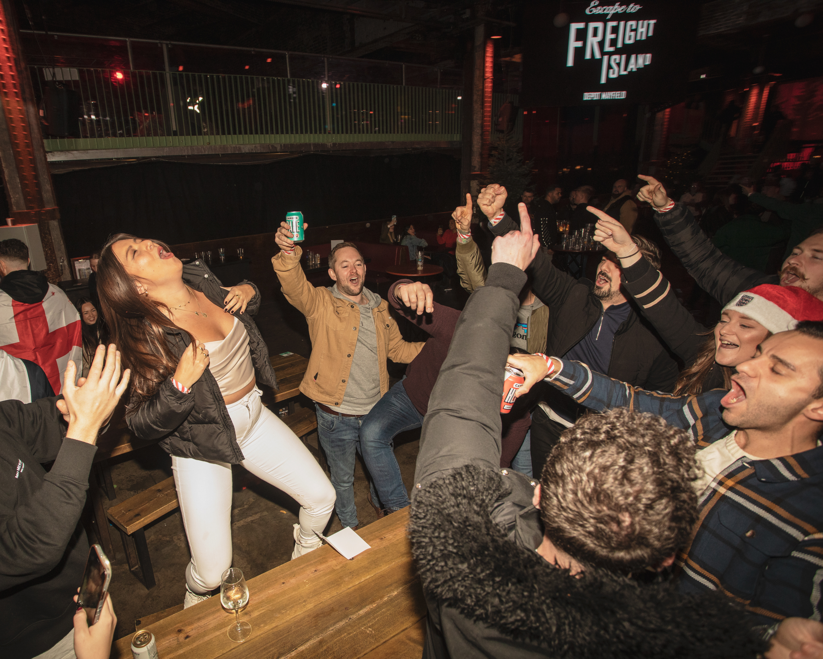 England v Senegal World Cup match: Supporters dance in celebration
