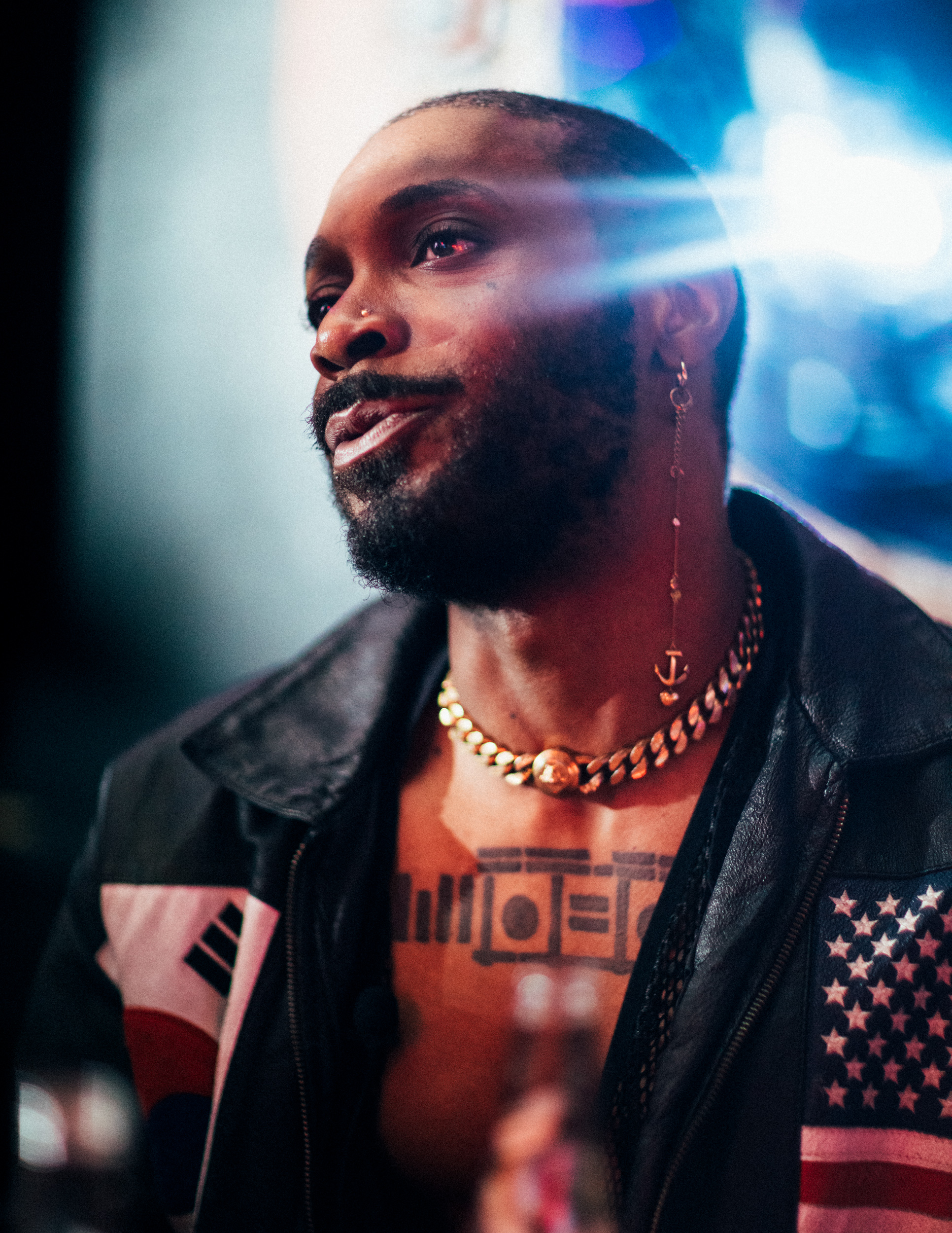 JPEGMAFIA mid-conversation