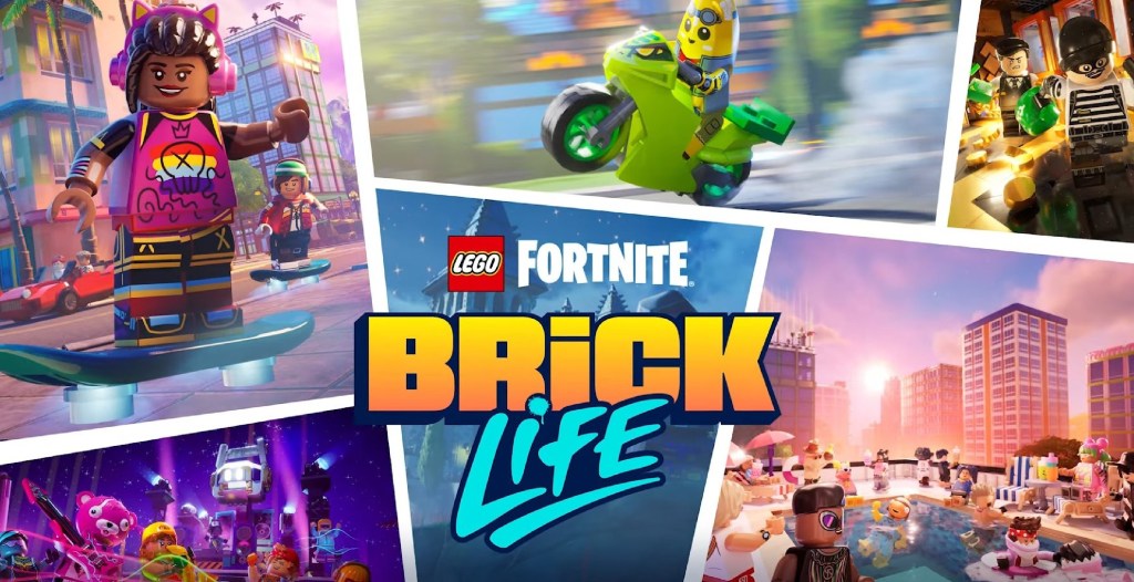 Key art for Fortnite Brick Life grand theft auto