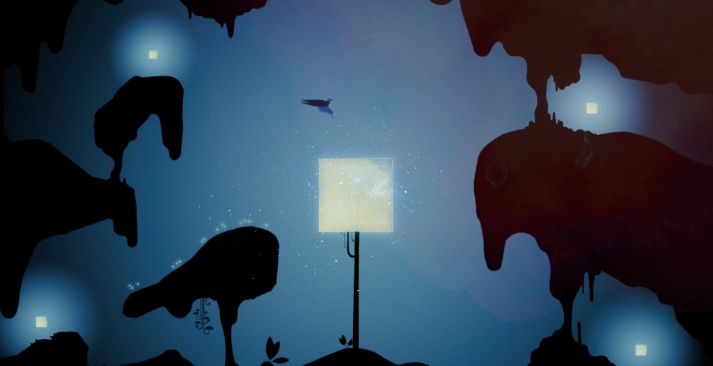 A platforming section in the game Gris nomada studio