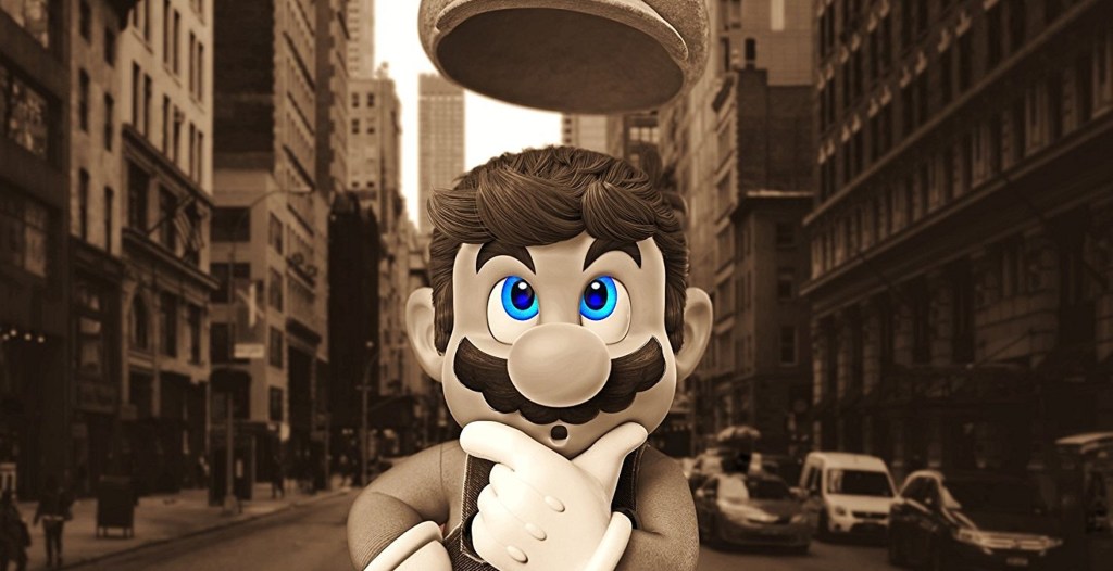 Mario Odyssey Looking Perplexed