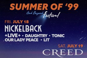 Creed and Nickelback Co-Headlining First 'Summer of '99 and Beyond' Festival