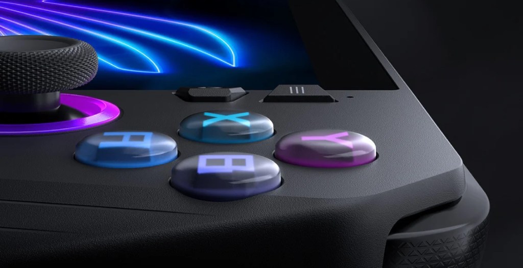 The buttons of the ROG Ally X