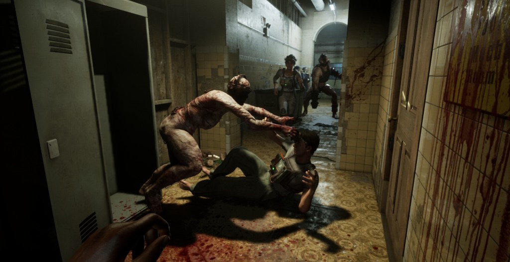 A creature hopping out of a locker in The Outlast Trials