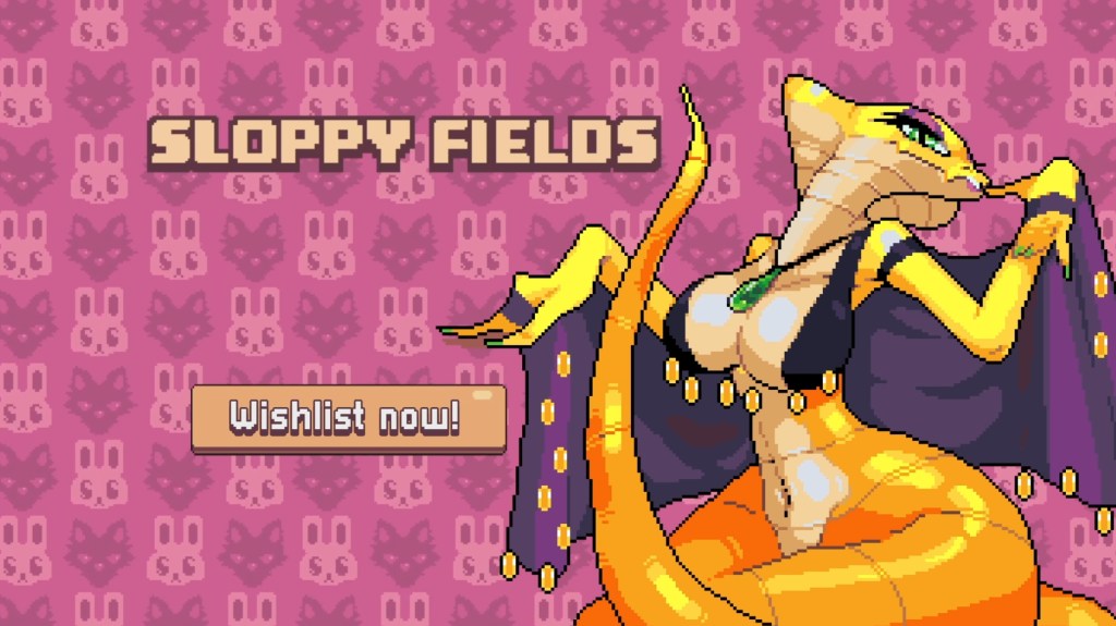 An attractive dragon girl from 'Sloppy Fields'