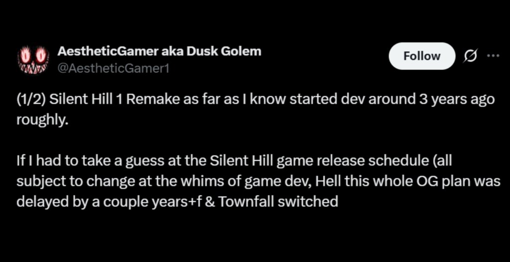 Silent Hill Remake Leak X Post
