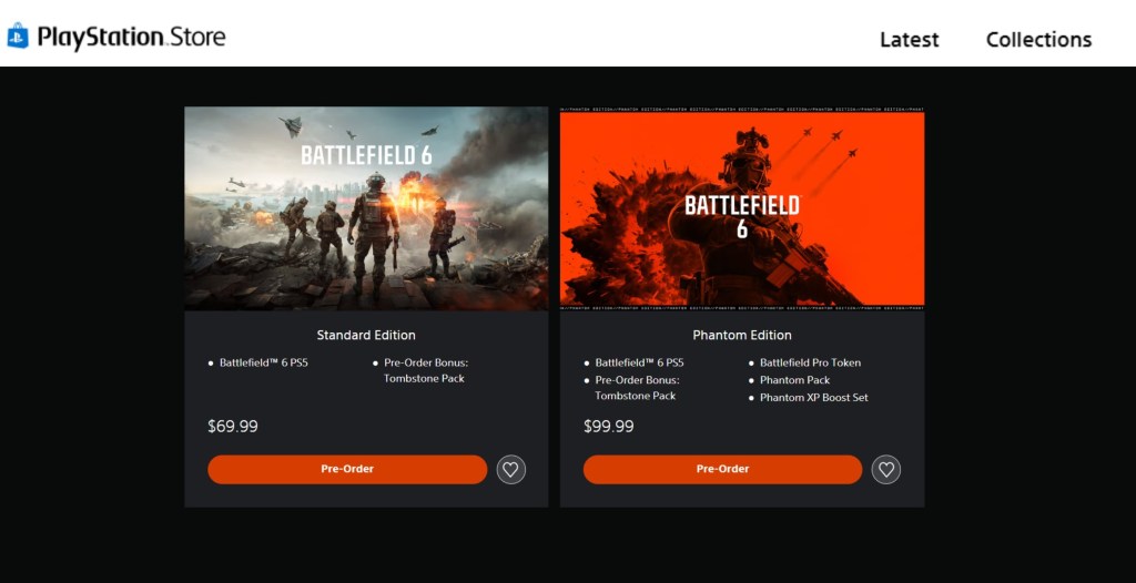 PS5 Battlefield 6 PSN Sales
