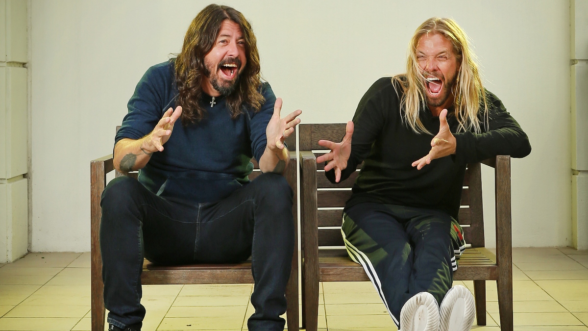 Dave Grohl and Taylor Hawkins once sat down with Sammy Hagar and discussed their drumming idols, but did that include each other?