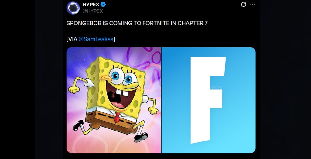 Fortnite SpongeBob Leak