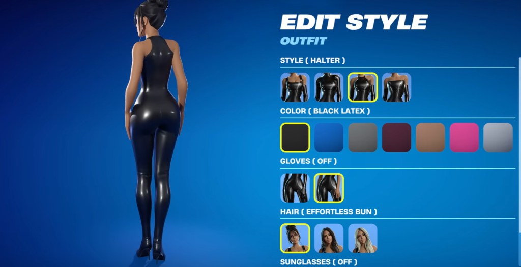 Kim K Fortnite Custom Style Options